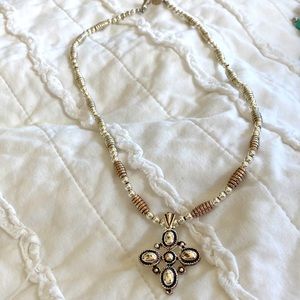 Napier mid century vintage Maltese cross necklace